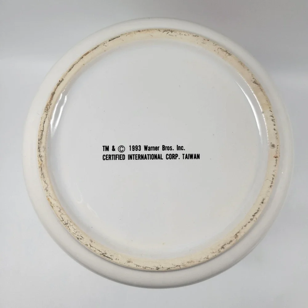 VTG Looney Tunes Bugs Bunny‎ Ceramic Cookie Jar Canister w/ Lid Warner Bros 1993 - Picture 10 of 12